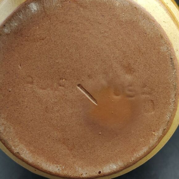 Vintage MCM California Art Pottery Teapot with a Woven Wicker Handle - Picture 6 of 9